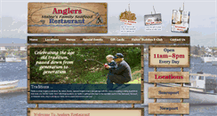Desktop Screenshot of anglersseafoodrestaurant.com